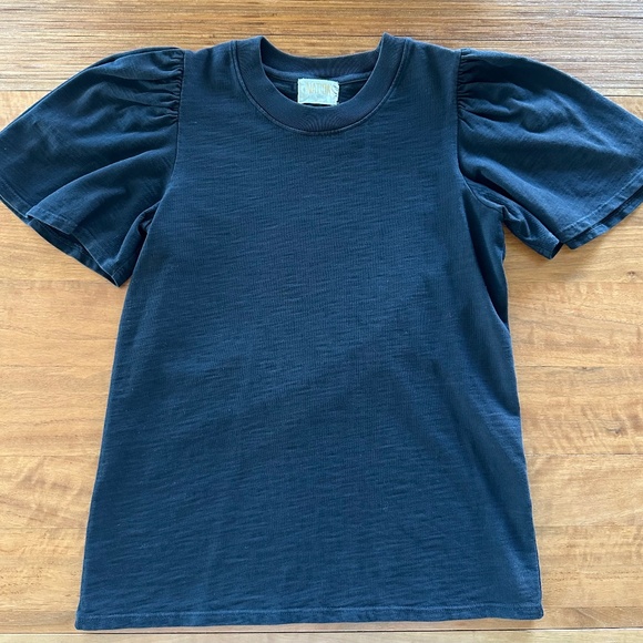 Nation Ltd Savanna Flutter Sleeve Tee - Black Small - Picture 5 of 9